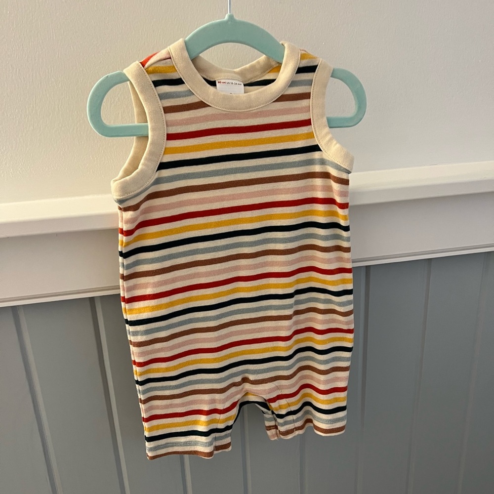 Hanna Andersson sleeveless romper. 18-24 months, 80cm, like new
